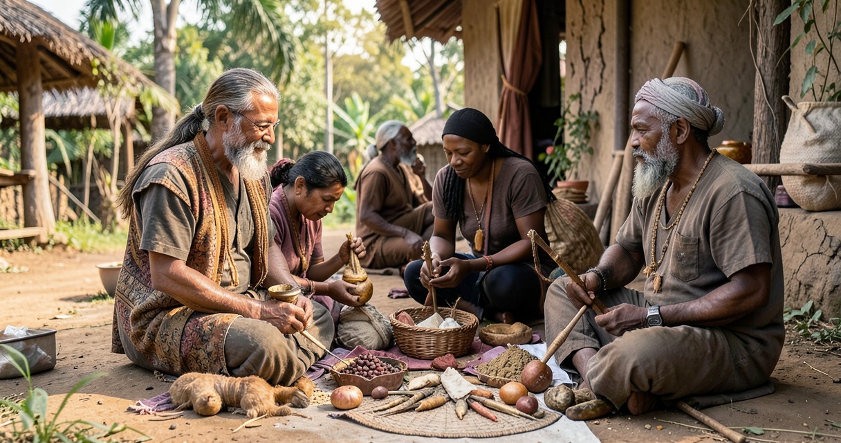 Médecine traditionnelle et sagesse ancienne — Les rituels et la spiritualité dans la guérison Médecine traditionnelle et sagesse ancienne — Les rituels et la spiritualité dans la guérison